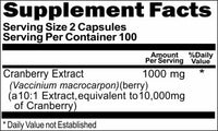 BUY 1 GET 2 FREE Cranberry Extract Equivalent 10,000mg 200 Capsules
