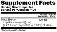 BUY 1 GET 2 FREE Maca Extract Equivalent 1600mg 100 or 200 Capsules