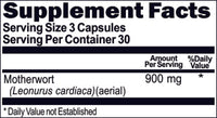 BUY 1 GET 2 FREE Motherwort 900mg 90 Capsules