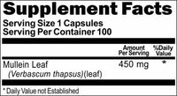 BUY 1 GET 2 FREE Mullein Leaf 1000mg 100 or 200 Capsules