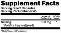 BUY 1 GET 2 FREE Nutmeg 900mg 90 Capsules