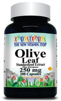 BUY 1 GET 2 FREE Olive Leaf Standardized Extract 250mg 200 Capsules