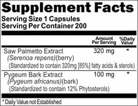 BUY 1 GET 2 FREE Pygeum and Saw Palmetto Standardized Extract 200 Capsules