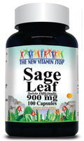 BUY 1 GET 2 FREE Sage Leaf 900mg 100 Capsules