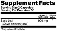 BUY 1 GET 2 FREE Sage Leaf 900mg 100 Capsules