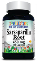 BUY 1 GET 2 FREE Sarsaparilla Root 450mg 100 Capsules
