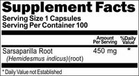 BUY 1 GET 2 FREE Sarsaparilla Root 450mg 100 Capsules