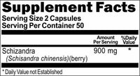 BUY 1 GET 2 FREE Schizandra 900mg 100 Capsules 1 or 3 Bottle Price