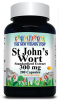 BUY 1 GET 2 FREE St. John's Wort Standardized Extract 300mg 200 Capsules