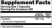 BUY 1 GET 2 FREE Turmeric 450mg 200 Capsules