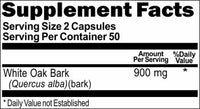 BUY 1 GET 2 FREE White Oak Bark 900mg 100 Capsules