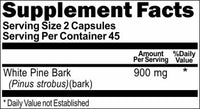 BUY 1 GET 2 FREE White Pine Bark 900mg 90 Capsules