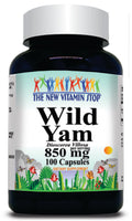 BUY 1 GET 2 FREE Wild Yam Root 850mg 100 Capsules