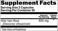 BUY 1 GET 2 FREE Wild Yam Root 850mg 100 Capsules