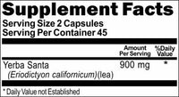 BUY 1 GET 2 FREE Yerba Santa 900mg 90 Capsules