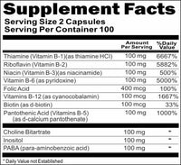 BUY 1 GET 2 FREE B-Complex 100 Time Release 200 Capsules