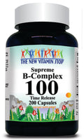 BUY 1 GET 2 FREE B-Complex 100 Time Release 200 Capsules