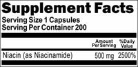 BUY 1 GET 2 FREE Niacinamide 500mg 200 Capsules
