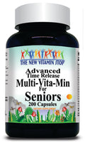 BUY 1 GET 2 FREE Advanced Multi-Vit-Min Seniors Time Release 200 Capsules