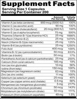 BUY 1 GET 2 FREE Once Daily Multi-Vita-Min 200 Capsules 1 or 3 Bottle Price