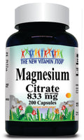 BUY 1 GET 2 FREE Magnesium Citrate 833mg 100 or 200 Capsules