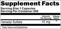 BUY 1 GET 2 FREE Vanadyl Sulfate 10mg 200 Capsules