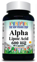 BUY 1 GET 2 FREE Alpha Lipoic Acid 600mg 90 or 180 Capsules