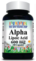 BUY 1 GET 2 FREE Alpha Lipoic Acid 600mg 90 or 180 Capsules
