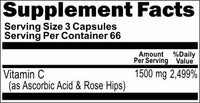 BUY 1 GET 2 FREE Vitamin C with Rosehips 1500mg 200 Capsules