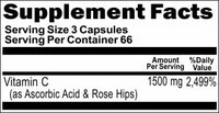 BUY 1 GET 2 FREE Vitamin C with Rosehips Time Release 1500mg 200 Capsules