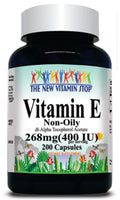 BUY 1 GET 2 FREE Vitamin E (Non-Oily) 268mg(400 IU) 200 Capsules