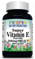BUY 1 GET 2 FREE Super Vitamin E (Non-Oily) 200 Capsules