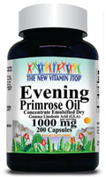 BUY 1 GET 2 FREE Evening Primrose Oil Concentrate 1000mg 200 Capsules