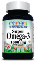 BUY 1 GET 2 FREE Super Omega 3 1000mg 200 Capsules