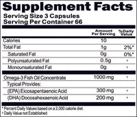 BUY 1 GET 2 FREE Omega 3 Fish Oil 1000mg 200 Capsules