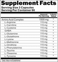 BUY 1 GET 2 FREE Amino Acid 1500mg Complex 200 Capsules