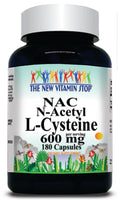 BUY 1 GET 2 FREE N-Acetyl Cysteine (NAC) Free Form 600mg 90 or 180 Capsules