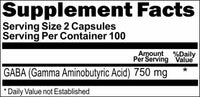 BUY 1 GET 2 FREE GABA 750mg 200 Capsules