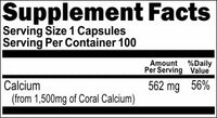BUY 1 GET 2 FREE Triple Strength Coral Calcium 1500mg 100 or 200 Capsules