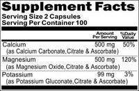 BUY 1 GET 2 FREE Calcium Magnesium and Potassium 200 Capsules