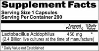 BUY 1 GET 2 FREE Probiotic Acidophilus (No Refrigeration Needed) 450mg 200 Capsules