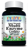 BUY 1 GET 2 FREE Super Strength Multi-Enzyme Complex 200 Capsules