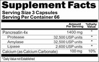 BUY 1 GET 2 FREE Pancreatin 1400mg 200 Capsules