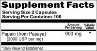 BUY 1 GET 2 FREE Super Papaya Papain Enzyme 900mg 200 Capsules