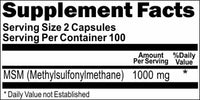 BUY 1 GET 2 FREE MSM 1000mg 200 Capsules