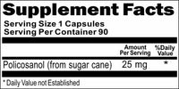 BUY 1 GET 2 FREE Policosanol 25mg 90 or 180 Capsules