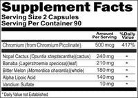 BUY 1 GET 2 FREE Advanced Sugar Control 180 Capsules