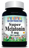 BUY 1 GET 2 FREE Melatonin 5mg 100 or 200 Capsules