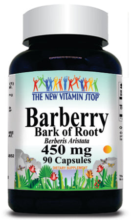 BUY 1 GET 2 FREE Barberry Bark of Root 450mg 90 Capsules