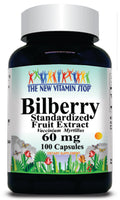 50% off Price Bilberry Extract 60mg 100 or 200 Capsules 1 or 3 Bottle Price 50% off Price